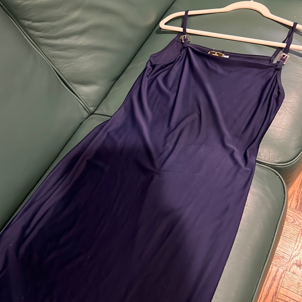 Authentic Fendi sundress size small navy blue